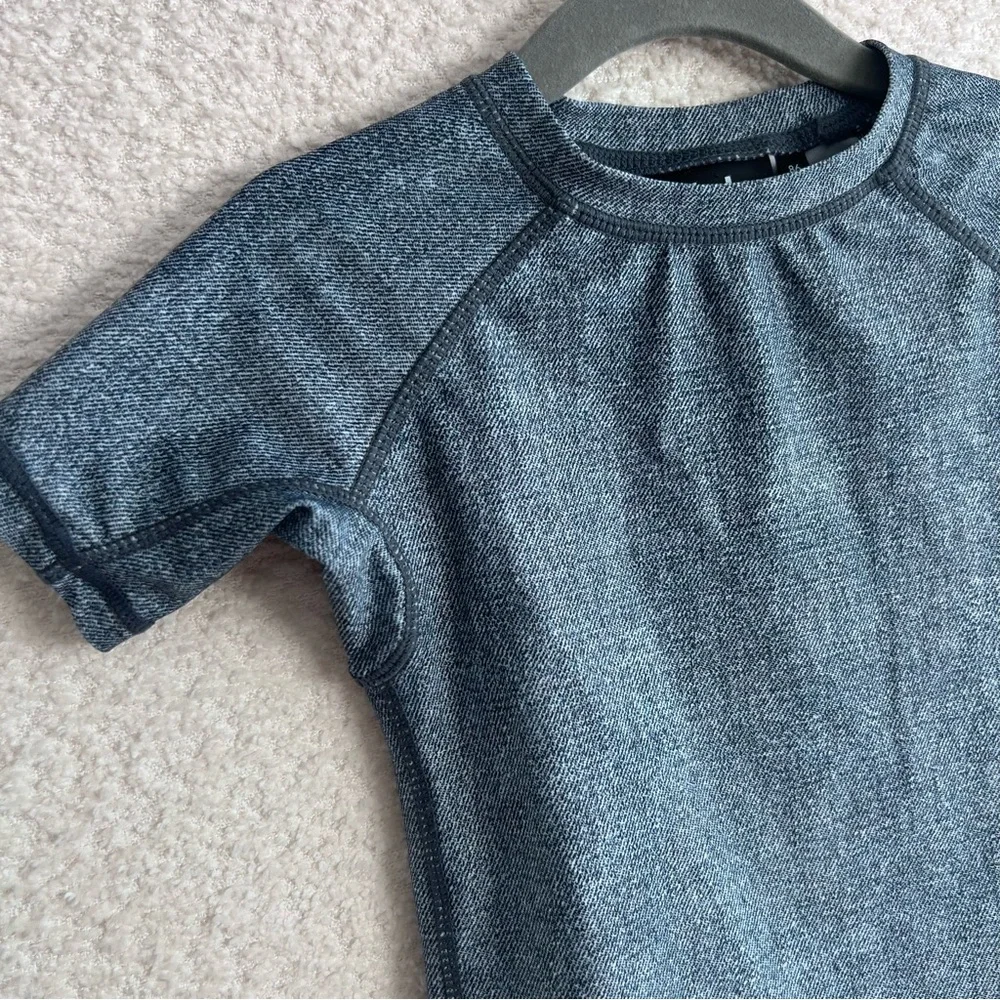 Molo Rash Guard Bathing Swim Short Sleeve Blue Shirt Top Size 1.5-2‎ Years
